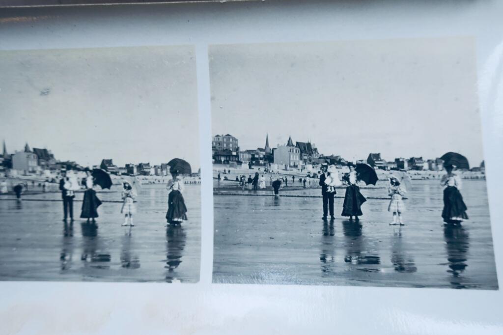 勒阿弗尔资产阶级海滩1907年8月立体照片8张套