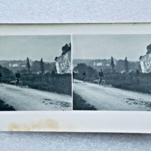 LE HAVRE Tancarville 1907 carte stéréo x 3