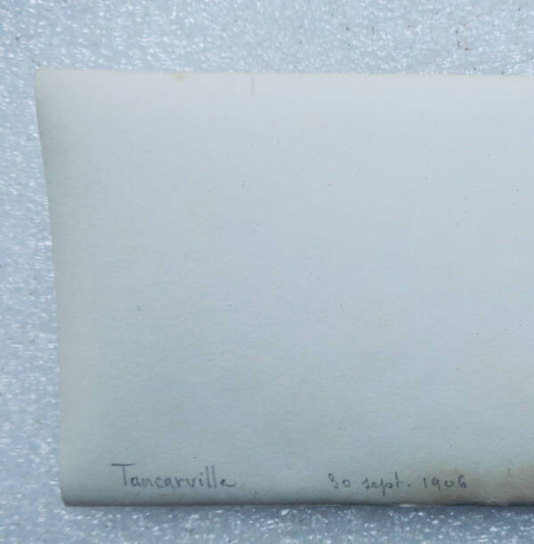LE HAVRE Tancarville 1907 carte stéréo x 3