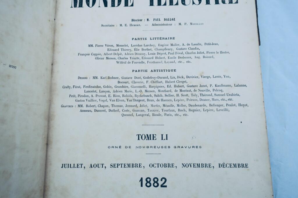 Le Monde illustré, journal hebdomadaire 1882