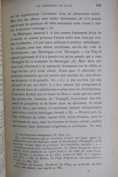 Le Play FREDERIC LE PLAY d'après lui-même. Vie - Méthode - Doc 1906 – Image 4
