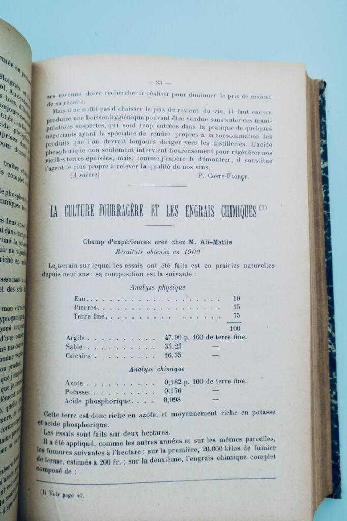Le Progrès Agricole et Viticole 1902 – 1er semestre