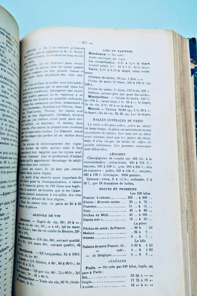 Le Progrès Agricole et Viticole 1908 – 2er semestre