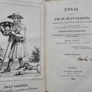L'Ecuy Essai Sur La Vie de Jean Gerson Chancelier de L'église et de l'université