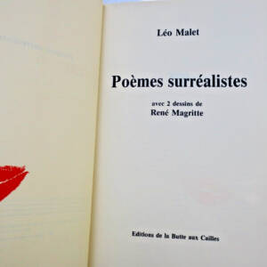 Léo Malet - René Magritte. Poèmes Surréalistes