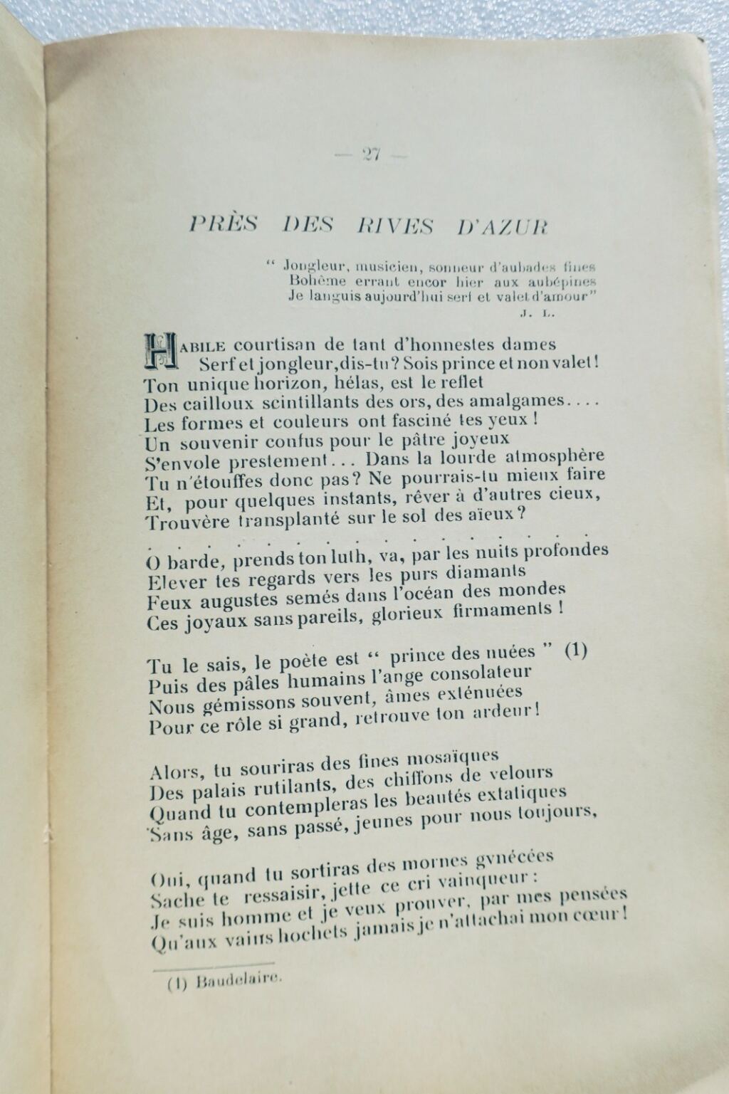 Poetic reflections by Latour d'Auribeau