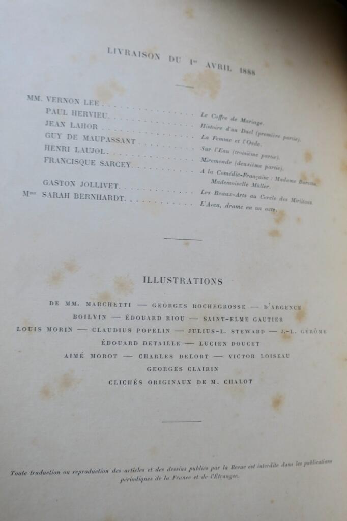 Illustrated literary and art review from 1888