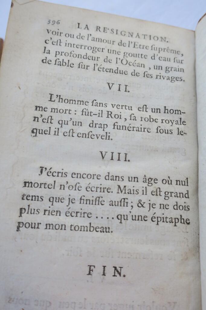 Youngs Nächte - 1769 Le Tourneur Übersetzung