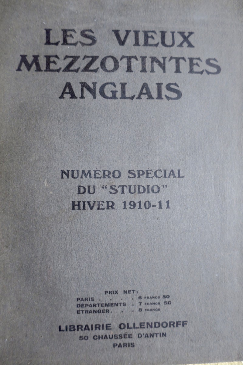 LES VIEUX MEZZOTINTES ANGLAIS. Numéro spécial du “Studio” hiver 1910-11 – Image 4