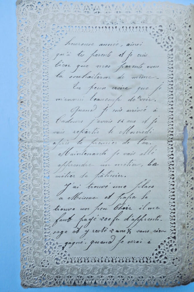 Elegant New Year's Letter with Ornamental Margins