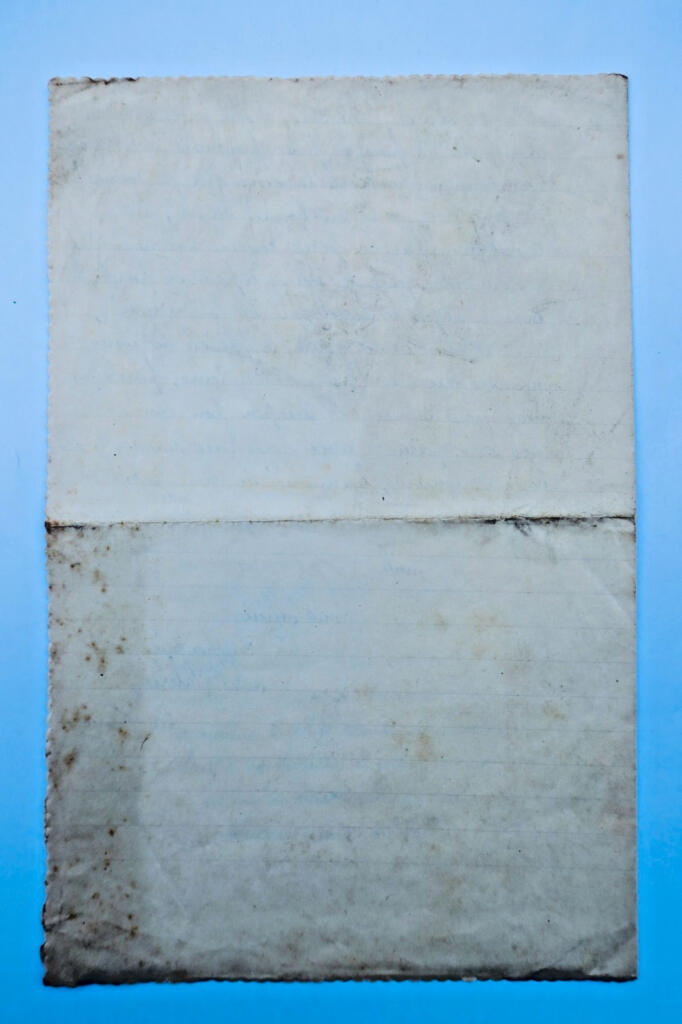 Lettre jolie lettre richement ouvragée & gaufrée en marge BELLE EPOQUE Nouvel An