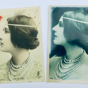 Liane de POUGY 2 CPA originales