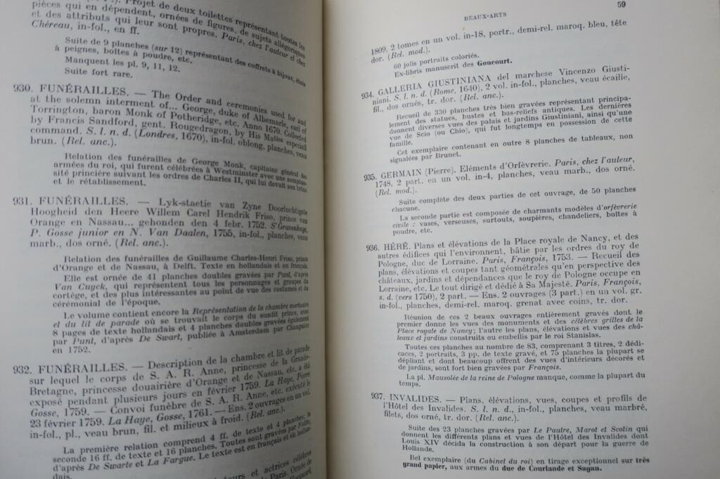 Rare Books Auction Catalog from Besombes Estate