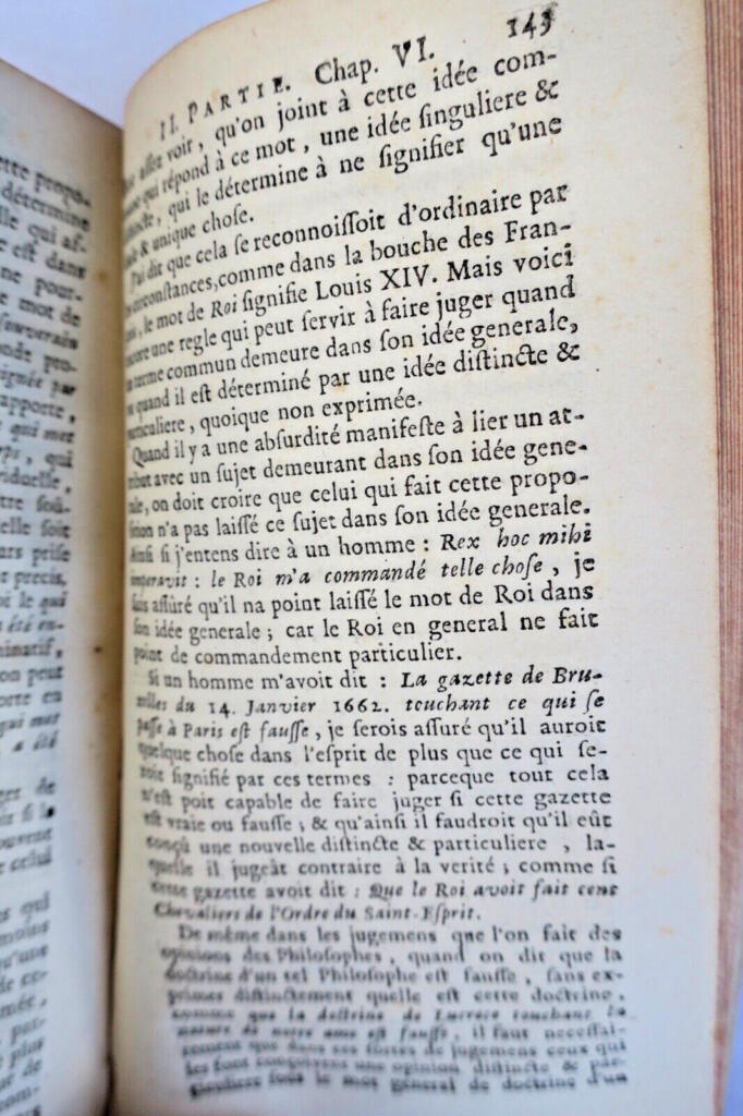 Logik oder Die Kunst des Denkens - Pariser Ausgabe 1738