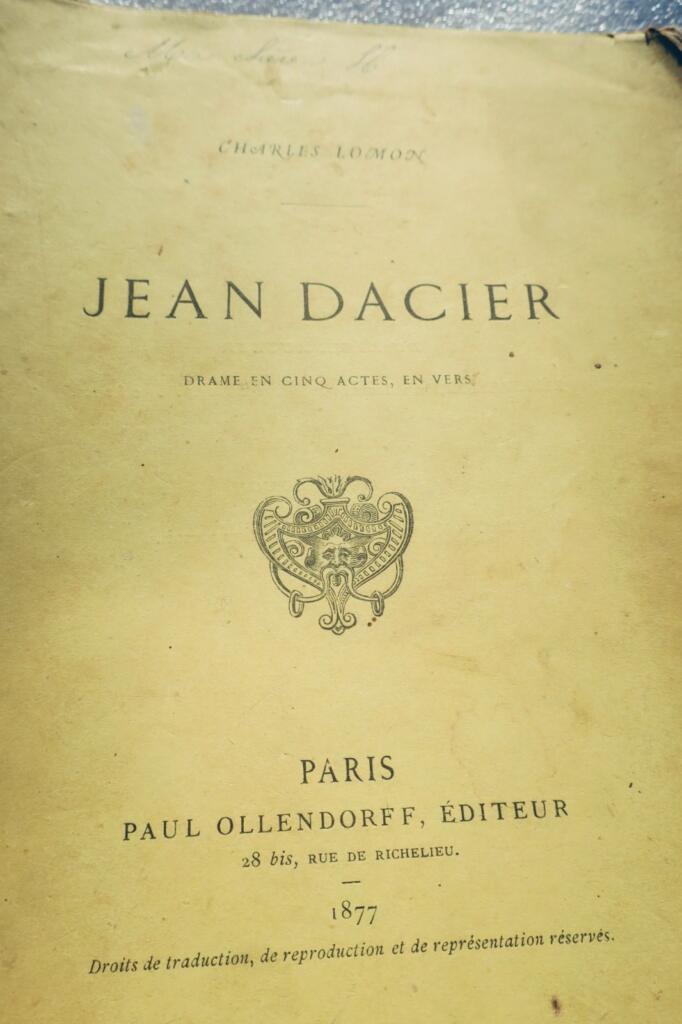 LOMON CHARLES JEAN D’ACIER DRAME EN CINQ ACTES EN VERS 1877
