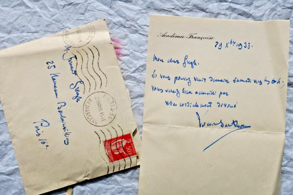 Four Autographed Handwritten Notes by BARTHOU