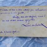 Louis de Robert billet autographe signé