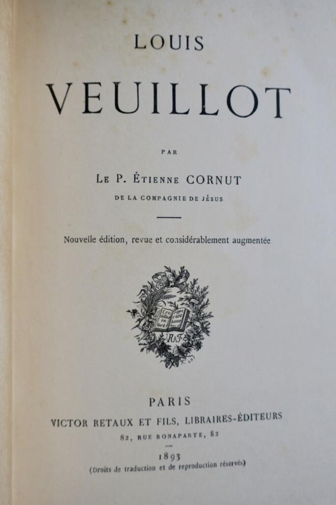LOUIS VEUILLOT étude morale et littéraire