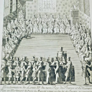 Louis XV gravure vers 1715