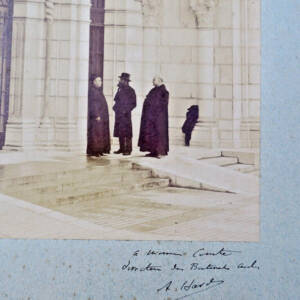 LOURDES vers 1890 dédicaces de Jules COMTE directeur des batiments