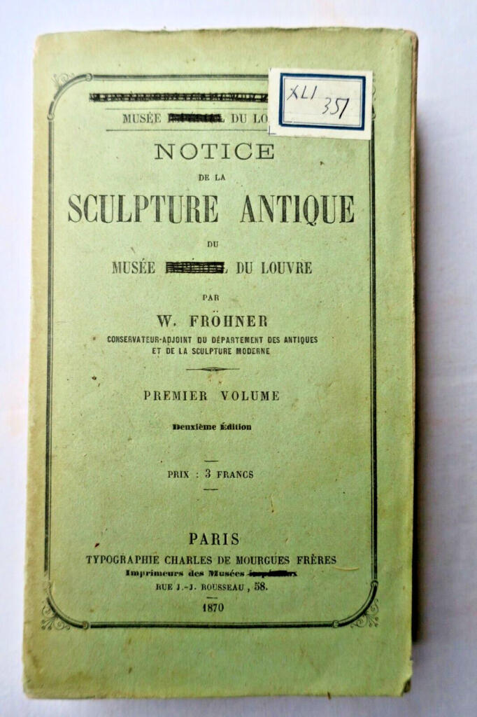 Führer zur antiken Skulptur im Louvre 1870