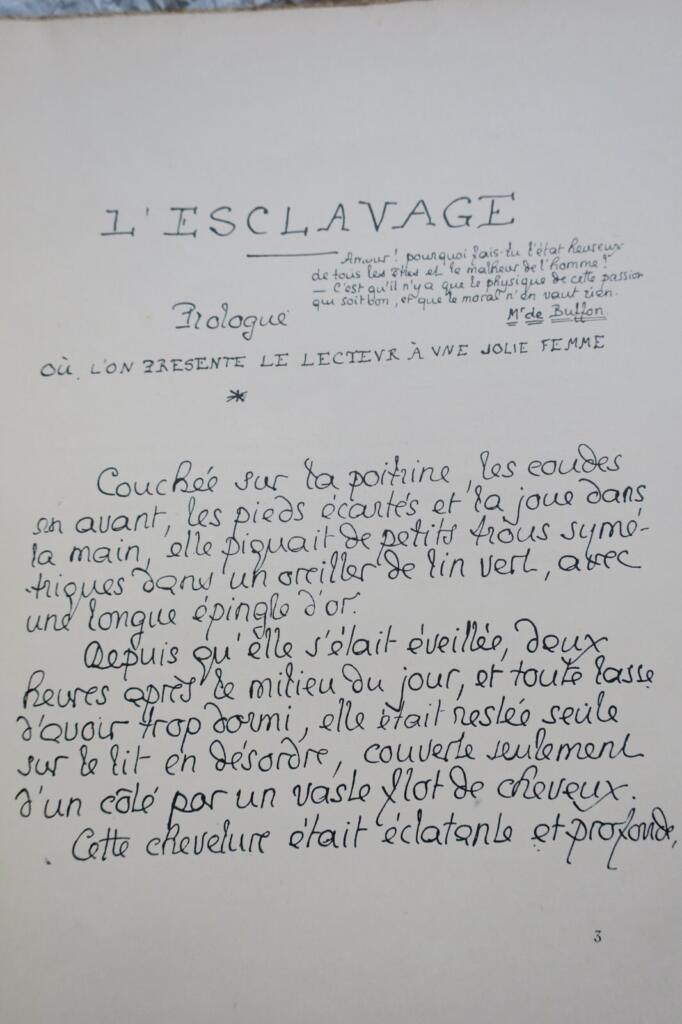 Manuscripts by Louÿs and contemporaries