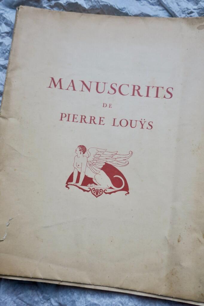 Manuscripts by Louÿs and contemporaries