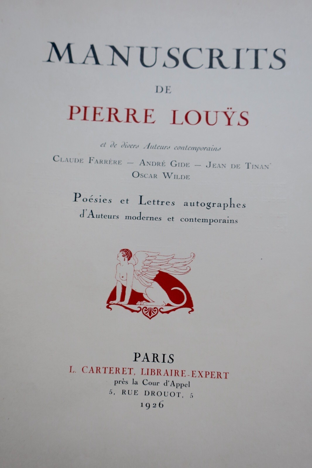 Manuscripts by Louÿs and contemporary authors – Image 10