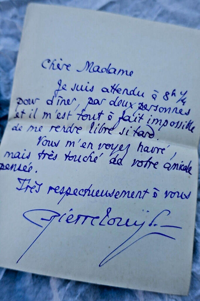 Autograph letter to a poet