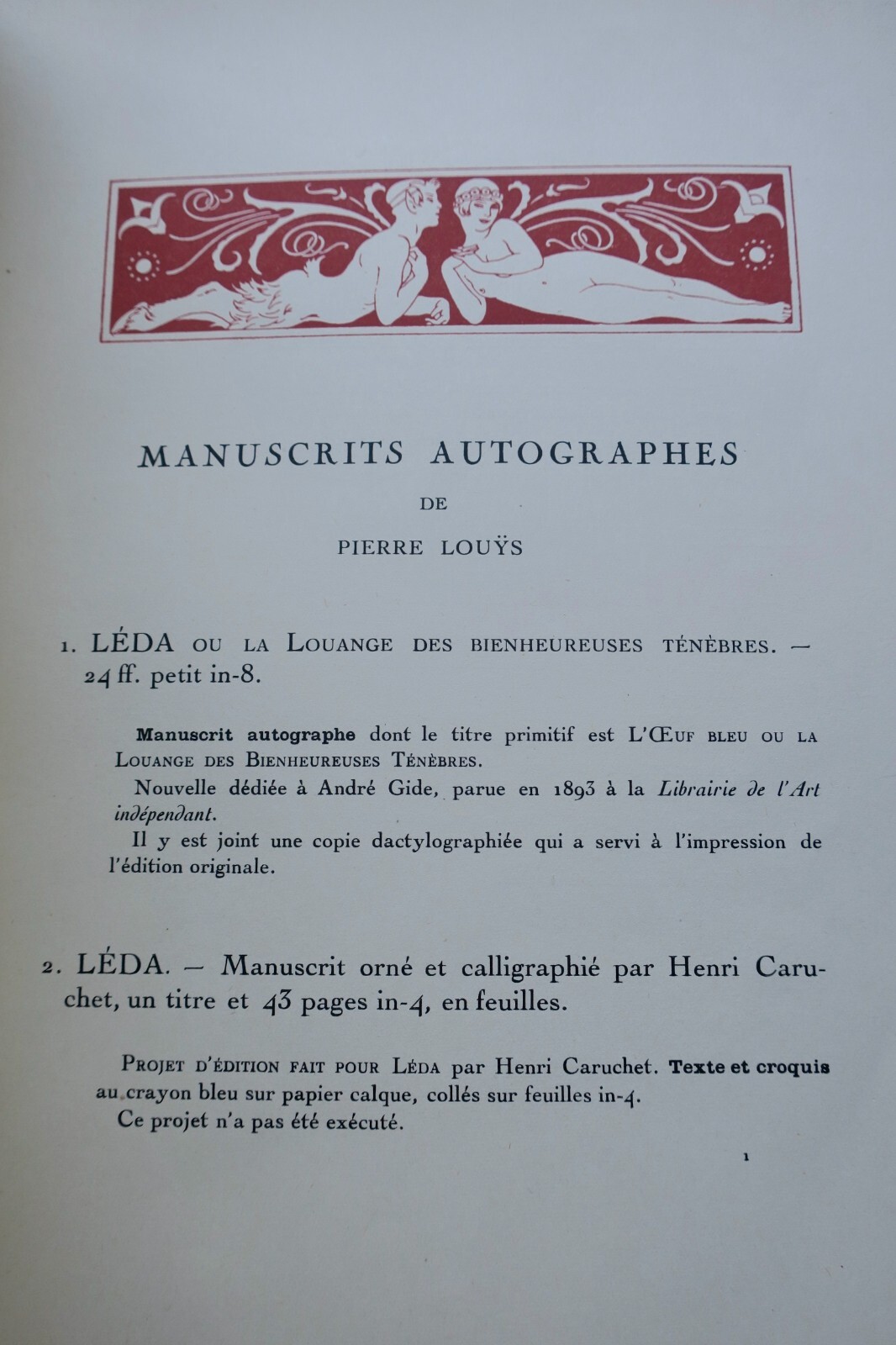 Rare 1926 autograph collection of Pierre Louÿs & contemporaries – Image 8
