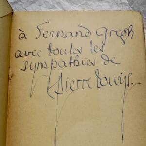 Louÿs Scènes de la vie des courtisanes Lucien de Samosate + dédicace