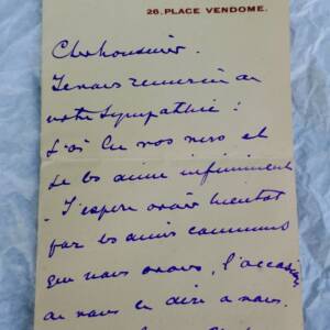 Lucien Guitry belle lettre autographe signée