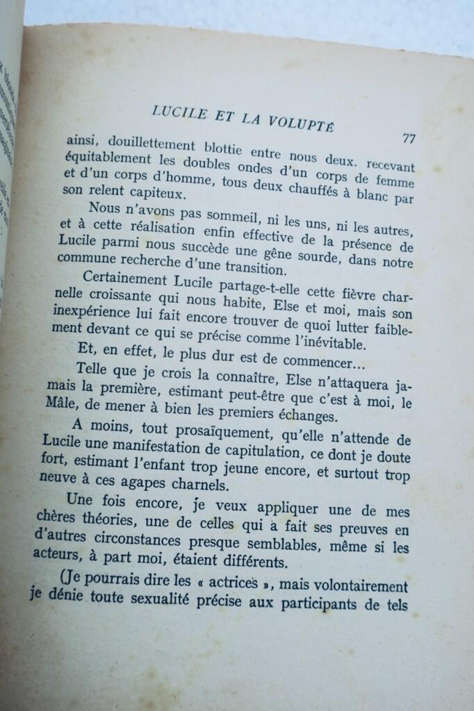 Lucile et la volupté 1958