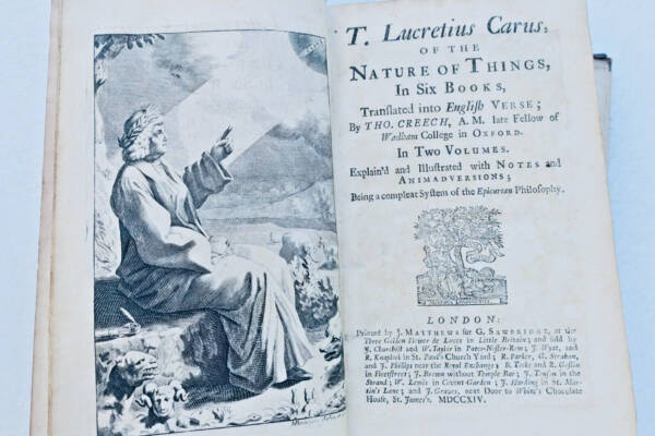 ルクレティウスの叙事詩的哲学、1714年英訳版