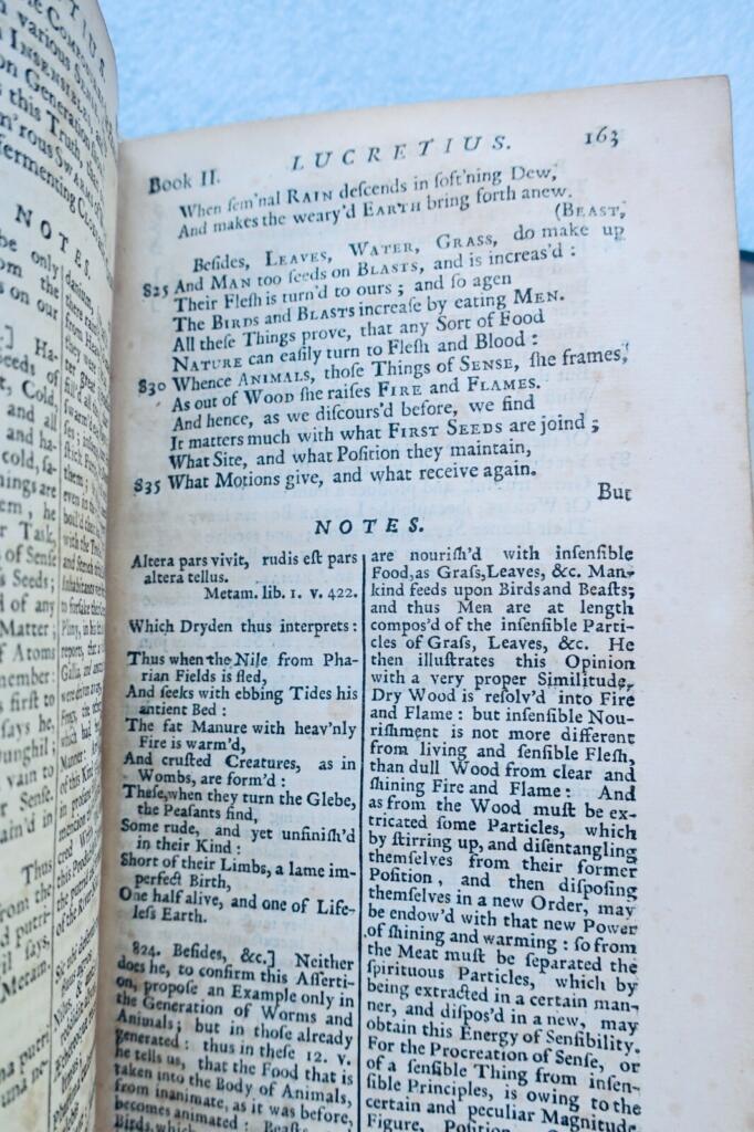 Übersetzung von Lucretius' philosophischem Werk
