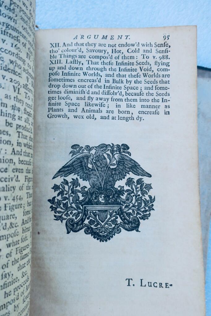 Übersetzung von Lucretius' philosophischem Werk