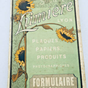 LUMIERE LYON.Lumière et ses Fils. Plaques, papiers, produits photogra
