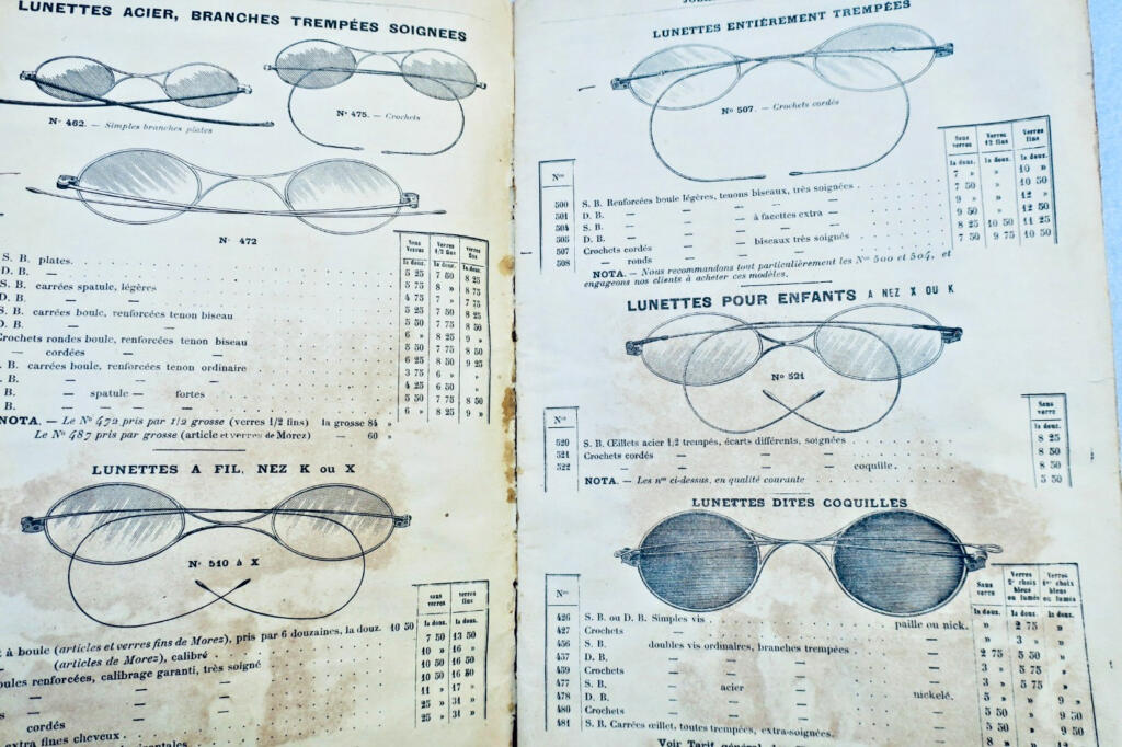 JOBARD optical instruments catalog from 1895
