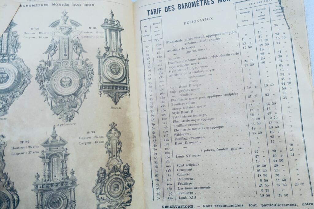 JOBARD optical instruments catalog from 1895