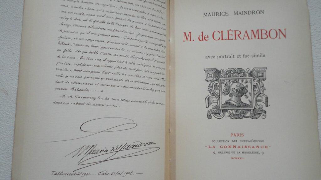 Historischer Roman mit Faksimile von Maindron