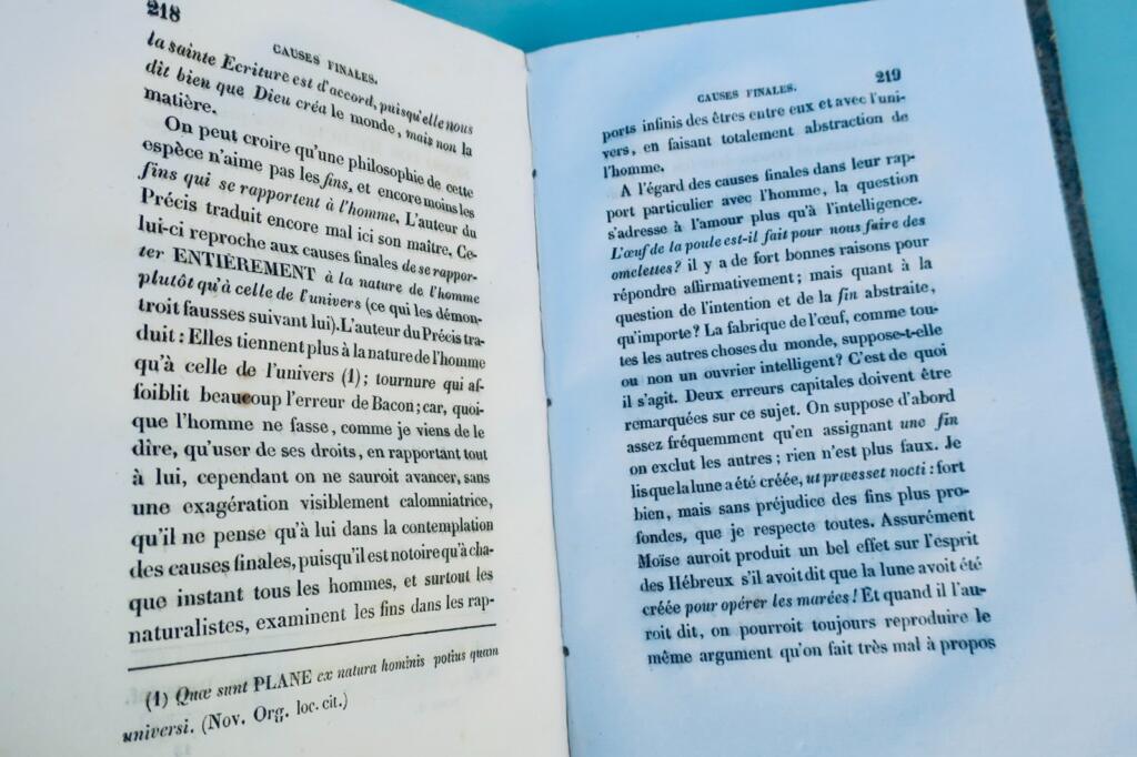 Kritik von Bacons Philosophie durch Joseph de Maistre