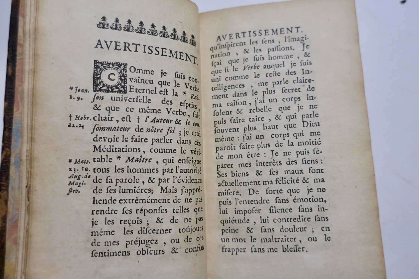 MALEBRANCHE Méditations chrétiennes et Métaphysiques 1707 – Image 5