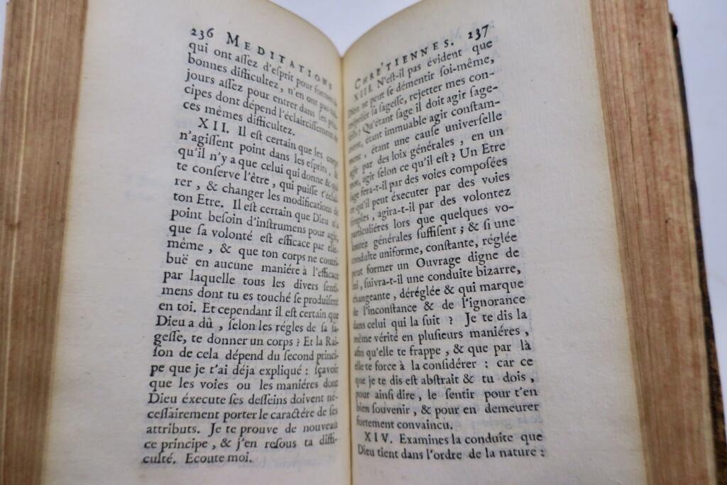 MALEBRANCHE Méditations chrétiennes et Métaphysiques 1707