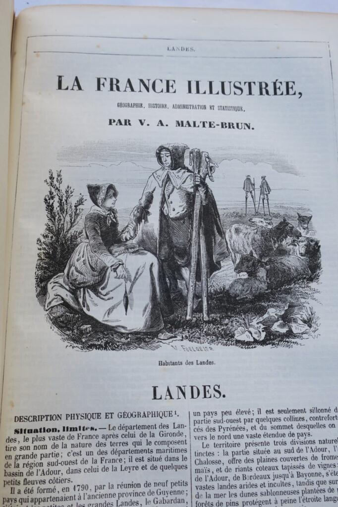 MALTE-BRUN La France illustrée. Géographie, histoire, administration… 1855