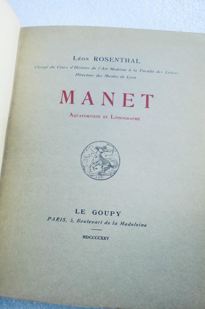 Manet als Radierer und Lithograph