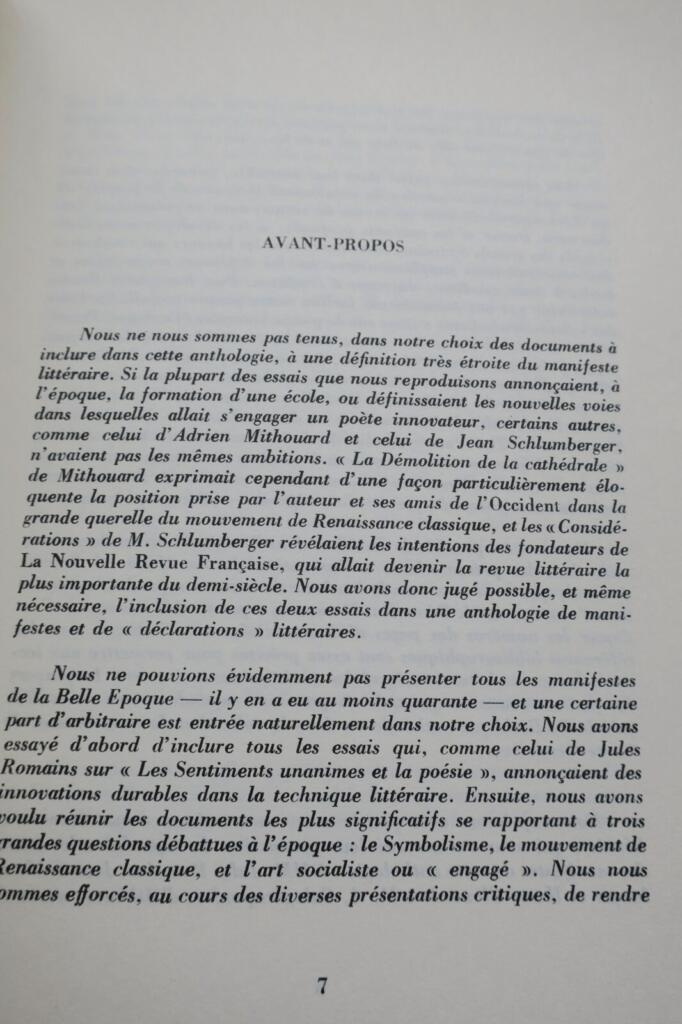 Literarische Manifesten der Belle Époque (1886–1914)