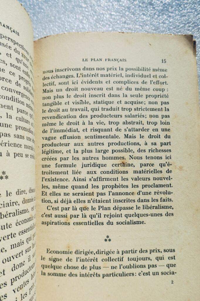 Marcel DÉAT Comité du Plan Le Plan français. Doctrine et Plan d&rsquo;Action 1935