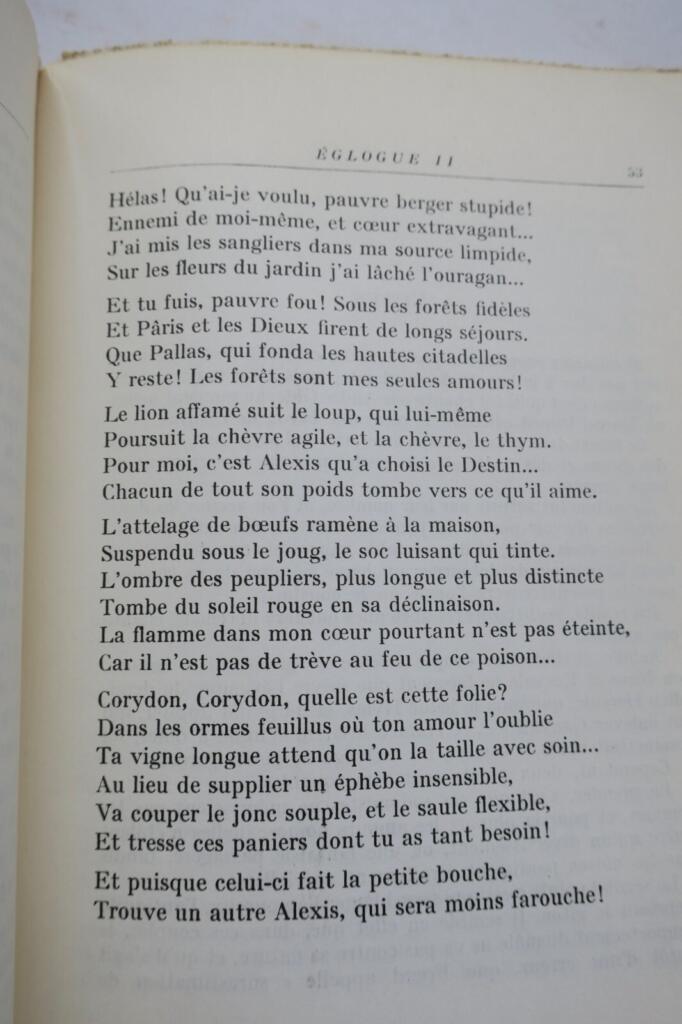 ウェルギリウスの牧歌 - フランス語韻文訳
