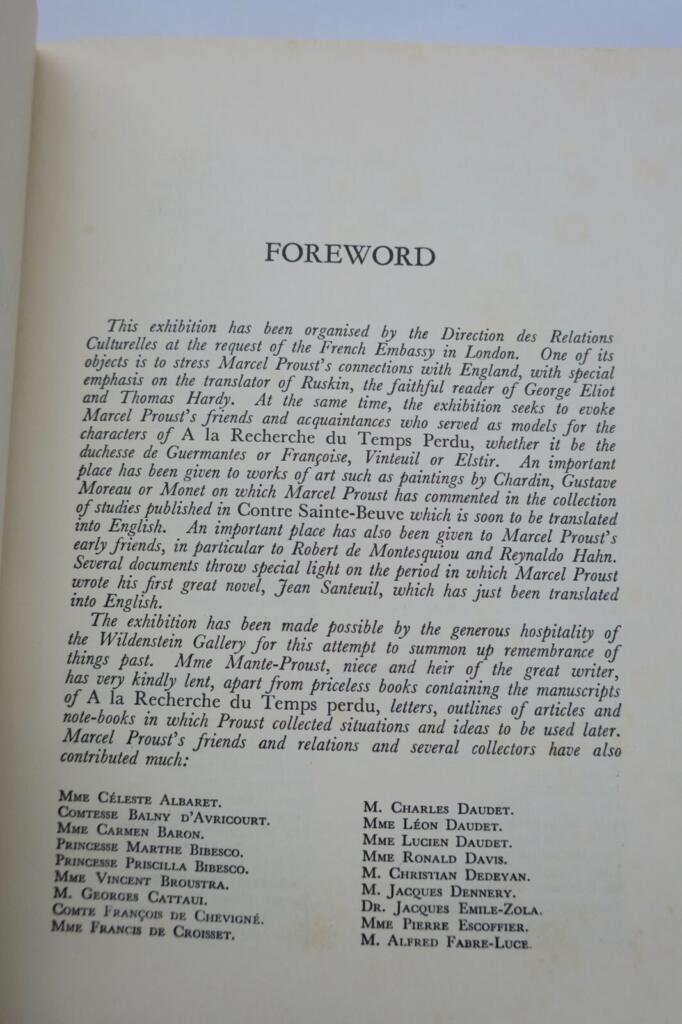 MARCEL PROUST AND HIS TIME 1871-1922