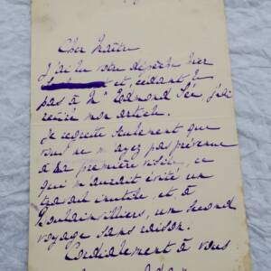 Marcelle ADAM belle lettre autographe manuscrite